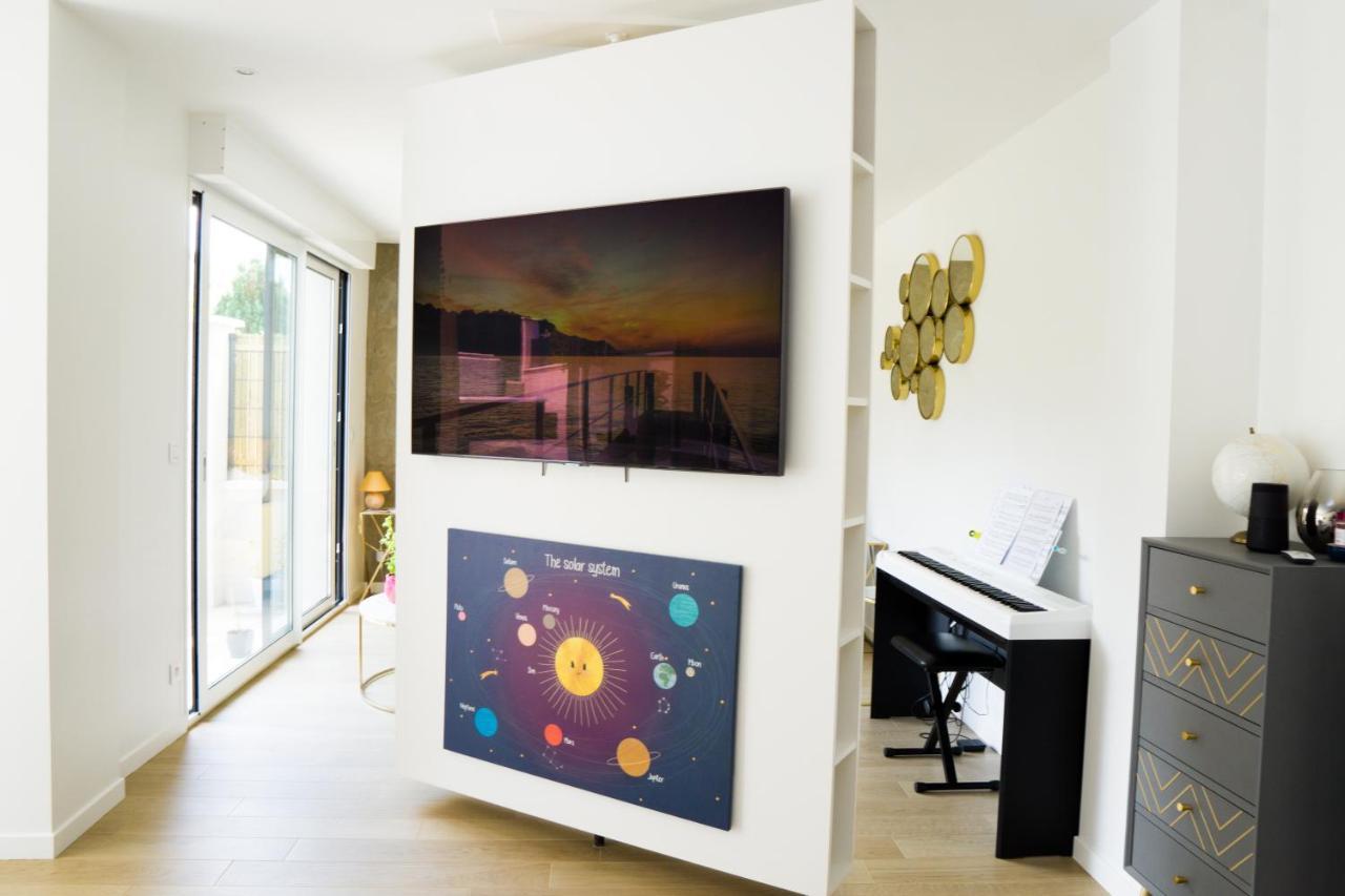 Exigehome - Chambre D'Hote Avec Jacuzzi Et Jardin Paysage, Partage Orgeval  Luaran gambar